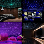 Twinkle Starlight Headliner Light,16W 650pcs 9.8ft LED Star Ceiling Fiber Optic Light Kit APP/Remote Control for Car/Home/Party