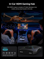 Magic AI Box, Wireless CarPlay/Android Auto Adapter, Car Video Box Supports for Netflix/YouTube/TikTok/TF Card, DriveChat AI Smart Box with GPS/Dual Bluetooth