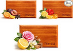 Car Air Freshener Wood 3 Pack — Refillable Solid Diffuser, North American Alder Scent, Leather Visor Clips — No Liquid Odor Eliminator for Cars, Trucks, SUVs