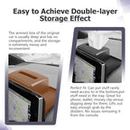 LUWU 2024 RAV 4 Dashboard Storage Tray Compatible with 2019-2022 2023 2024 2025 Toyota RAV 4 Accessories Center Console Display Box Hidden Tray Silicone Organizer Tray w/Tissue Box Behind Screen