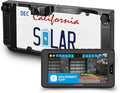 Type S Solar Powered Wireless Backup Camera, License Plate Frame Design, 3-Minute Install, 6” HD Dashboard Monitor, Motion Sensor Activation, Universal Compatibility for Cars, Trucks, RVs
