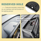3PCS Center Console Organizer Set Compatible with 2024 2025 2026 Toyota Grand Highlander Accessories — Dashboard Organizer + Front Console Insert Divider + Armrest Storage Box, ABS Storage Tray