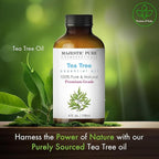 Majestic Pure Essential Oil with Glass Dropper - 100% Pure and Natural - Essential Oils for Diffuser, Aromatherapy, Soap and Candle Making, Tea Tree Essential Oil, Tea Tree Oil, 4 Fl Oz