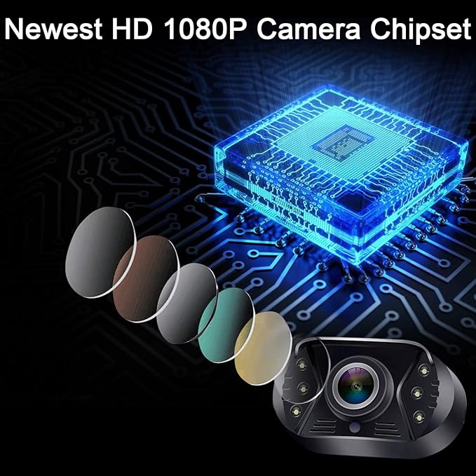 Backup Camera Ease Install for Car - USB Plug and Play, HD 1080P Rear View Camera Kit, Waterproof, Night Vision for Cars, Truck, SUV, Van, Camper