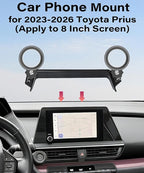 Car Phone Holder for Toyota Prius 2023 2024 2025 2026 Accessories Apply to 8 Inch Touch Screen Fixed Clip MagSafe Passenger Cell Phone Mount Handsfree 360° Rotation