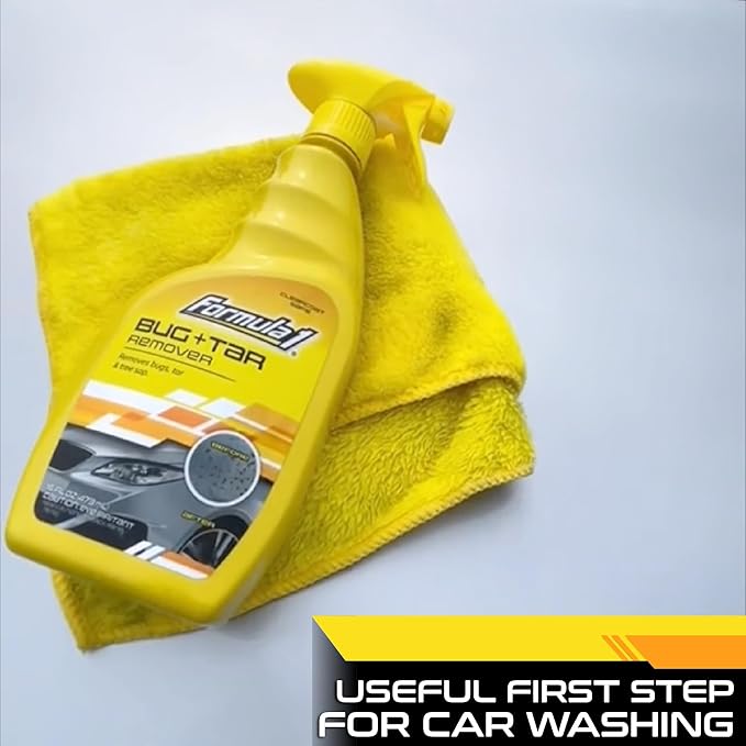 Formula 1 Bug and Tar Remover - Powerful Exterior Degreaser and Pre Wash for Detailing - Safe for All Auto Surfaces, 16 Ounces
