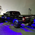 4 Pods LED Rock Lights, Ampper Waterproof LED Neon Underglow Light for Car Truck ATV UTV SUV Offroad Boat Underbody Glow Trail Rig Lamp (Blue)