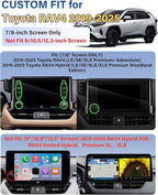 Car Phone Holder for Toyota RAV4 2019-2025 Accessories 7/8-Inch Screen Fixed Clip, Automobile Cradles Magnetic Phone Mount Compatible with MagSafe, Strong Magnets Cell Phone Base(Not Fit 9/10.5-inch)