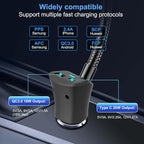 for Mag-Safe Car Mount Charger 15W iPhone Wireless Car Cigarette Lighter Phone Charger, Cigarette Lighter Phone Mount with Dual Port PD&QC3.0 Fast Charging for iPhone 17 16 15 Pro Plus Max 14 13 12