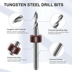 Dual-Bearing Pin Vise Hand Drill Set, 26 Pcs (0.1mm-2.0mm) with Tweezers & Cleaning Brush - Professional Micro Drill Bit Set for Jewelry, Resin, Clay, PCB, Mini Models, Plastic, Crafts(Red)