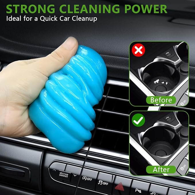 SenseYo 4 Pack Car Cleaning Gel Putty Slime, Car Interior Cleaner Detailing Tools for Notebook Keyboard Camera