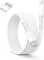 Basesailor USB C to Lightning Charger Cable 10FT with USB A Adapter,USB Type C Fast Charging Power Cord for Apple iPhone 14 13 12 11 Mini Pro Max Plus,XS XR X 8 7 6 5 SE,iPad 8 9 8th 9th Generation