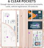 CoBak Car Registration and Insurance Holder - Vehicle Glove Box Car Organizer,Auto Truck Comparment Accessories Case with Magnetic Closure for Driver License,Cards