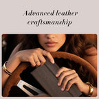 CoBak Leather Car Registration and Insurance Holder with Magnetic Compartment - Vehicle Glove Box Organizer for Driver License, Cards, Emergency Cash - Auto Truck Accessories Case, Dark Brown
