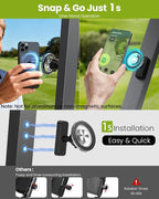 Magnetic Golf Cart Phone Holder, Golf Accessories Gifts for Men Dad Husband Unique, 360° Rotation Phone Mount for Golf Cart, Birthday Golf Gifts for Men Him Boyfriend, Golfers Must Haves Gadgets 2026
