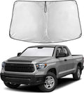 EcoNour Windshield Sun Shade Compatible for Toyota Tundra 2022–2026 | Custom Fit Pickup Truck Front Window Sunshade | Foldable UV & Heat Reflective Sun Visor