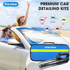 25PCS Car Cleaning Kit, Car Detailing Kit Interior with High Power Handheld Vacuum Cleaner, Windshield Cleaner, Cleaning Gel, Professional Auto Accessories for Men, Women