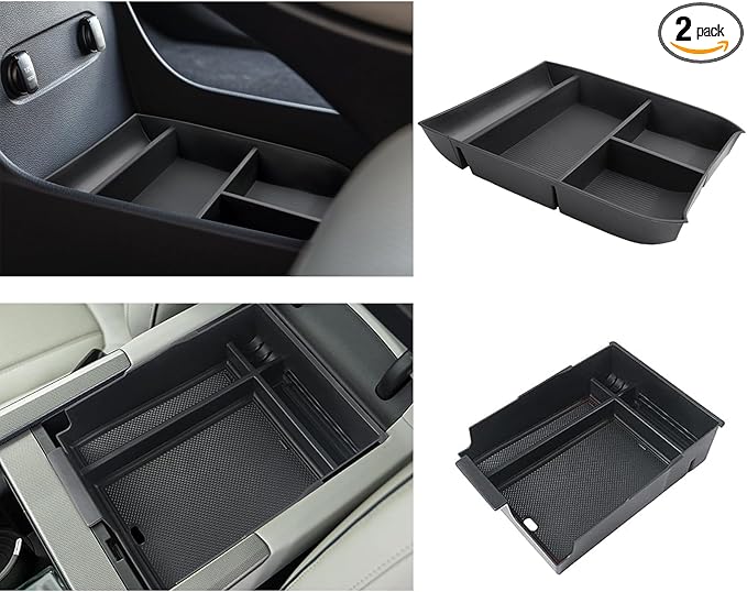 2025 Palisade Organizer for 2020 2021 2022 2023 2024 2025 Hyundai Palisade SE/SEL/XRT/Limited/Calligraphy Center Console Organizer Under Armrest Organizer Insert Tray 2025 Palisade Accessories 2PCS