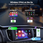 ATOTO A5L Android Double DIN Car Stereo Wireless CarPlay & Wireless Android Auto, 7 Inch Car Radio in-Dash GPS Navigation, Wi-Fi/BT/USB Tethering, 24EQ, Built-in AMP, HD LRV, Backup Camera