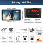 4G+64G Car Stereo Radio for 2002 2003 2004 2005 Dodge RAM 1500 2500 3500 with Wireless CarPlay Android Auto Android 15 Head Unit 9" Touch Screen Radio with 16EQ GPS FM Bluetooth 5.0 HD Backup Camera