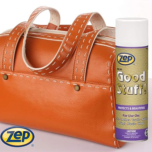 Zep Good Stuff Surface Protectant 18 Ounce - (Case of 12) 912501 - Water-Based Vinyl, Rubber, and Plastic Protectant. for Use On Vehicle Interiors, Luggage, Handbags, Sporting Goods, Rubber Handrails