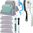 11Pcs Window Track Cleaning Tools, Groove Gap Cleaning Brush Kit, Deep Cleaner for Door Tracks, Sliding Doors, Tile Lines and Shutter