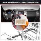 RED WOLF 16 Pin T-Harness W/Voltage Regulator Retain Factory Reverse Camera for Select 2012-2013 Toyota Prius Camry, 2014-2015 Scion tC w/12V to 6V Converter Kit Install Aftermarket Radio Stereo
