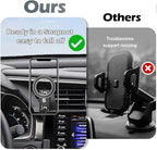 Car Phone Holder for Honda Civic 2016-2021 Accessories Apply to 5/7 Inch Touch Screen Fixed Clip Magnetic Cell Phone Mount Hands-Free 360 Degree Rotation