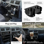 Center Console Cup Holder & Coin Tray Insert Compatible with Nissan D21, Interior Dashboard Ashtray Replacement Upgrade for Hardbody Pickup Truck, Secure Fit Drink Organizer