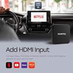 HDMI Wireless CarPlay Adapter – HDMI in for Watch Fire TV Stick, Switch & iPhone on Car Screen 2-in-1 Video Dongle for OEM Wired CarPlay USB A & C