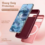for Google Pixel 8 Case 6.2 Inch - Compatible with MagSafe Women Girls Cute Magnetic Protective Cover Funny Unique Girly Leopard Heavy Duty Shockproof Design for Google Pixel 8 Phone Cases