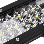 AUXTINGS 15 inch 216W LED Light Bar Triple Row Spot Flood Combo Beam Off Road Lights Waterproof Work Light with Wiring Harness for JP Trucks SUV ATV UTV Boat Lights, 12V 24V