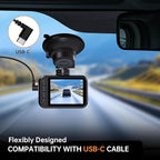 E-YEEGER Dash Cam Front and Rear, 2.5K Dual Dash Camera for Cars, 2560P Mini Car Camera, 2 inch IPS Screen, WDR Night Vision, 24 Hours Parking Monitor, G-Sensor, Support 256 GB Max