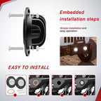 Nilight Flush Mount LED Light Pods 2PCS 5 Inch 36W Amber White 3 Lighting Modes Fog Lights Spot Flood Beam with Dual Control 18AWG Wiring Harness for Truck Pickup Golf Cart UTV ATV SUV Boat 4x4 Car