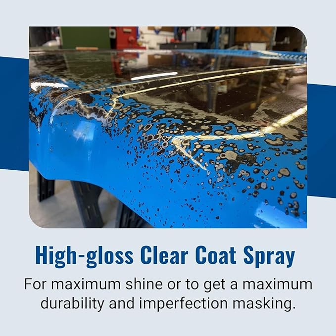 Eastwood 2k Aerosol Spray | Clear Coat Automotive Paint Aerosol Spray with Long-lasting and Durable Finish 11.8 Oz Can | Clear Coat | 2 Pack