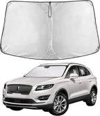 EcoNour Windshield Sunshade Compatible for Lincoln MKC 2015-2017 2018 2019, Sun Visor for Front Windshield & Window Sun Shade Cover, UV Heat Blocker & Protector, Car Accessories
