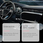 Polishing Cleaner for Car Interior Detailing,100ml Interior Protectant Car Detailing Spray,Waterless Spray Wax,Polishing Cleaner Detailer Spray,for Rubber,Leather (1PC)
