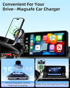 PZK Car Phone Mount for Honda Civic 2022-2025 2026 /Acura Integra 2023-2025 LX/EX/EX-L/Sport/Sport Hybrid/Touring/Si/Type R for 7/9-Inch Screen Magnetic 15W Fast Wireless Charger Phone Holder