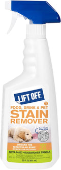 Motsenbocker's Lift Off 40501 Food, Drink, and Pet Stain Remover Spray Eliminates Tough Stains from Multiple Surfaces, Excellent as a Pre-Wash Laundry Treatment, Water-Based, 22 Fl Oz, Pack of 1