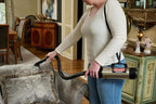 METROVAC CHV-S6 Deluxe Cordless Hand Vac – Portable, (2) Rechargeable 250W DC Motor Vacuum Cleaner for Home, Auto Shop, and Pet Hair – Premium Handheld Vacuum with HEPA Filtration - Stainless Steel