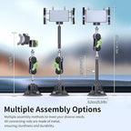 Car Phone Holder-Phone Mount for Car Windshield & Truck-Holder with 360° Rotating Metal Arm-Mount with Super Stable Suction Cup for All Vehicles