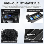 Autorder 2PCS Center Console Organizer for 2021-2024 Toyota Venza Accessories Armrest Storage Box Secondary Insert Tray Center Console Armrest Tray with Nonslip Mats