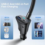 for Magsafe 15W Car Mount Wireless Phone Charger Cigarette Lighter，Car Magnetic Vent Mount Holder with Dual Port PD&QC for Magsafe Fast Charging for iPhone Air/17/16 15 Pro Plus Max 14 13 12