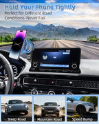 PZK Car Phone Holder for Honda Civic 2022-2026/Acura Integra 2023-2025 LX/EX/EX-L/Sport/Sport Hybrid/Touring/Si/Type R for 7/9-Inch Screen Compatible with MagSafe Phone Mount with Storage Box