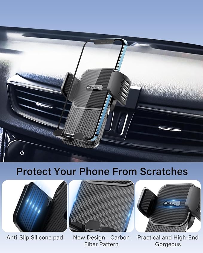 SKYLOTEC Car Phone Holder for Nissan Rogue/Rogue Sport 2014 2015 2016 2017 2018 2019 2020 Accessories Automobile Cradles Phone Mount, Cell Phone Base Not Block Air Vent