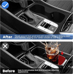 Autorder Silicone 2-in-1 Cup Holder for 2022-2026 Hyundai Santa Cruz Accessories Silicone Center Console CupHolder Insert with Gear Shift Panel Cover Dust & Scratch Resistant All-Around Protection