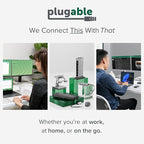 Plugable 2-in-1 USB Splitter with Dual USB 2.0 Ports, Compatible with Windows, Linux, macOS, Chrome OS, USB Multiport Hub for Laptops
