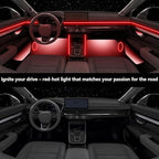 LED Car Interior Ambient Light, RGB Colors Interior Car Lights, Ambient Led Lighting Kit,for 4Doors 100cm/39.37inch Fiber Optical Cable x4,Accessories,Can Synchronize Music