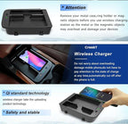 Wireless Car Charger Compatible with Honda CRV 2017 2018 2019 2020 2021 2022, 15W Wireless Fast Phone Charging Pad with 27W USB-A & Type-C Interior Phone Charging Pad Interior Accessories