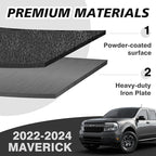 Muslogy Auto Center Console Organizer Safe Vault Lock Box Armrest Storage Compatible With Ford Maverick 2022-2025 2026 Center Console Insert Security Vault Organizer with 4 Digit Combo Password